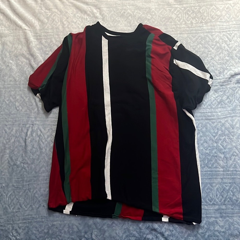 Multicolor verticals stripe tee